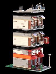 This is an independent site not authorized or sponsored by the lego group. Lego Building Toys Construction Building Toys Lego Custom Modular Instructions Manual 24 7 Convenience Store Pdf Moc E1 City