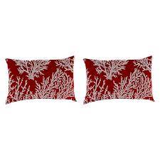 2x throw pillow cover red black buffalo check plaid home decor cushion sofa case. Sea Coral Red Outdoor Accent Pillows Set Of 2 Kirklands