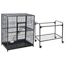 Bird Cage Seed Guard Acrylic Uk Large Wrought Iron 4 Levels Ferret Chinchilla Sugar Glider Rats Cage With Removable Stand Rakuten Com Finch Cage Rat Cage Large Bird Cages