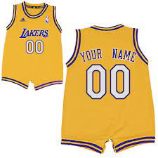Adidas La Lakers Infant Custom Replica Home Jersey Lakers Outfit Basketball Jersey Outfit Jersey Outfit