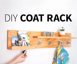Then, drill pilot holes where the coat hooks will go. Diy Coat Rack 7 Steps With Pictures Instructables