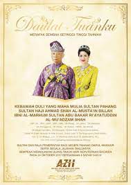 Sultan dan yang dipertuan negeri selangor darul ehsan serta segala daerah takluknya. Ahmad Zahid Hamidi On Twitter Merafak Sembah Setinggi Tinggi Tahniah Sempena Ulangtahun Hari Keputeraan Kebawah Dymm Sultan Pahang Daulattuanku Https T Co Vdlfjp6hfh Twitter