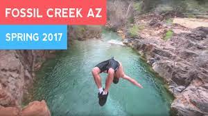 Springtime cliff jumping in arizona at the salt river lakes. Insane Fossil Creek Az Cliff Jumping Spring 2017 Youtube