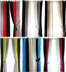 Black And Silver Curtains Eyelet Curtains Ring Top Fully Lined Pair Ready Made Curtains 3 Tone Black Grey Ebay Curtains With Rings Silver Curtains Grey And White Curtains