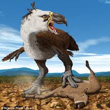 flightless terror bird killed prey by using giant beak like a hatchet prehistoric animals giant animals prehistoric