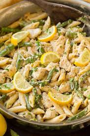 One Pan Creamy Lemon Pasta With Chicken And Asparagus Cooking Classy Lemon Pasta Lemon Chicken Pasta Asparagus Recipes Healthy