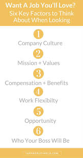 6 Job Aspects To Consider Besides The Salary Tk Co Job Search Tips Job Interview Advice Job Inspiration