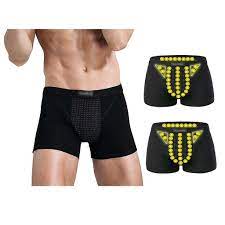 Amazon.co.jp: 男性ボクサー増大パンツ メンズ下着マグネティックボクサーブリーフ、 三次元磁気ロック技術、 パワーペニス、  拡大ブリーフ-3個(Size:XXL,Color:黒) : ファッション