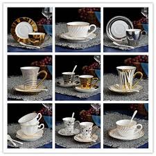 ✲¤❣Special 2 cups plates porcelain scoop European coffee cup plate ceramic  set gift teacup | Shopee Malaysia