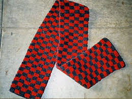 Shop ssense exclusive green checkerboard selwyn vest by molly goddard in ssense's seasonal sale. Ravelry Checkered Double Knit Scarf Pattern By Judy Sarna And Suzanne Johansen