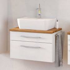Waschtisch Unterschrank Tropezia In Weiss Und Wildeiche Dekor 60 Cm Breit Unterschrank Badezimmer Unterschrank Badezimmer Unterschrank Holz