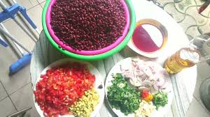Recettes Des Haricots Rouges Au Poisson Hache Accompagner Du Plantain Mure Cuisine Camerounais Youtube