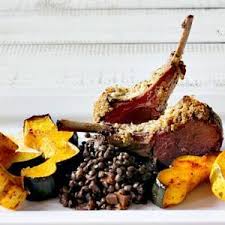 Dijon And Pistachio Crusted Roasted Rack Of Lamb Recipe Lamb Rack Recipe Crusted Rack Of Lamb Lamb Chop Recipes