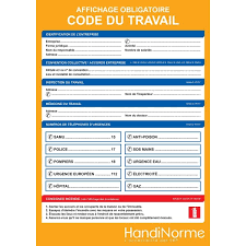 Maybe you would like to learn more about one of these? Poster Code Du Travail Affichage Obligatoire