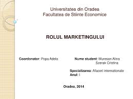 Pour l'article homonyme, voir économie internationale (revue). Ppt Rolul Marketingului Muresan Alina Academia Edu