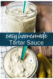 Homemade Tartar Sauce Tastes So Much Fresher Than Store Bought And Learning How To Make Tartar Sauce At H Easy Tartar Sauce Tartar Sauce Homemade Tartar Sauce