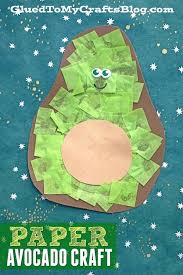 How To Create A Super Easy Paper Avocado Friend Kid Craft Preschool Food Crafts Preschool Crafts Vegetable Crafts
