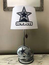 Total Height Of Lamp 19 Inches And The Lampshade Is 10 X 8 With A 7 Inch Slope Dallas Cowboys Decor Dallas Cowboys Room Dallas Cowboys Baby