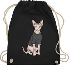 Etwa 3 kg allgemein anerkannte farben: Shirtracer Turnbeutel Tattoo Sphynx Katze Katzen Turnbeutel Online Kaufen Otto