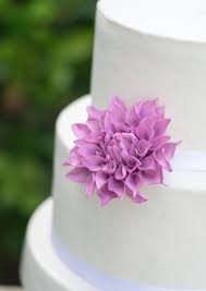 Medium 3 Purple Dahlia Sugar Flower Unique Wedding Etsy Wedding Cake Toppers Unique Wedding Cake Toppers Sugar Flowers