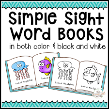 Simple Sight Word Books Color Cover Preschool Printable
