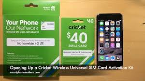 Cricket sim card replacement cost. Opening Up A Cricket Wireless Universal Sim Card Activation Kit Youtube
