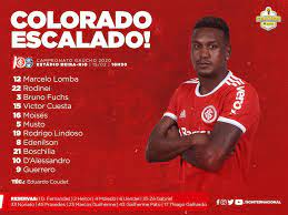 1 de 1 thiago galhardo é o. Sport Club Internacional On Twitter Colorado Escalado Para O Classico Gre Nal 423 Pra Cima Deles Inter Vamointer Gauchao2020