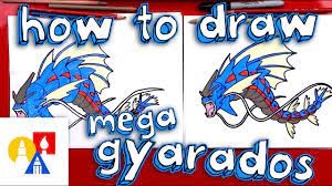 Draw the body to the right. How To Draw Mega Gyarados Pokemon Youtube