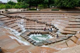 Philip Johnson S Public Water Garden Fort Worth Texas Urban Landscape Design Water Architecture Landscape Design