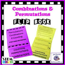 Permutations And Combinations Flip Book Foldable Statistics Flip Book Algebra Teaching Math