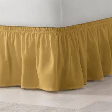 This new idea bed skirt has no platform, no need to lift the heavy mattress, simply wrap it around your bed and done. Easyfit Solid Twin Full Ruffled Bed Skirt Bed Bath Beyond