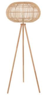 This rattan pendant of woven fibers and striking black trim creates a relaxed vibe with a modern twist. Press Loft Image Of Herman 1 Light Floor Lamp In Natural For Press Pr