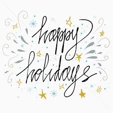 Let the spirit of christmas fill your. Happy Holidays Greetings Hand Lettering Card Isolated On White Background Made In Vector Holidays Vector Illustration C Kollibri 8240237 Stockfresh