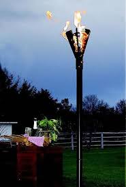 Our gas tiki torches add festive flair to your patio or lawn while illuminating your outdoor space with a continuous, natural glow. Fin Style Natural Gas Tiki Torches Permanent Mount Fine S Gas Tiki Torches Outdoor Torches Propane Fire Pit