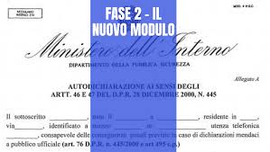 Autodichiarazione ai sensi degli artt. Covid 19 Nuovo Modello Di Autodichiarazione Per Gli Spostamenti Dal 4 Maggio Comune Di Rho