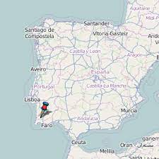 Odemira está situada perto de vale de pegas. Odemira Map Portugal Latitude Longitude Free Maps