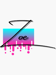 Zoe" Sticker for Sale by Marcus Lawrence