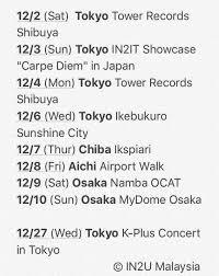 Tower Records K Pop Weekly Chart 11 27 12 3 In2it Super