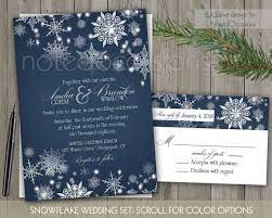Winter Wedding Invitation Printable Set Winter Snowflakes Navy Blue Snowf Winter Wedding Invitations Snowflake Wedding Invitation Printable Wedding Invitations