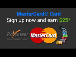 How To Get Free Payoneer Mastercard With 25 Bonus Free Credit Card Business Signs Earnings Mastercard