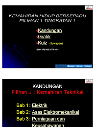 Modul 4 kemahiran hidup bersepadu nama. Khb T1 Pilihan 1