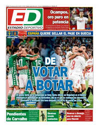 Por castellano actual, publicado el 12 de octubre de 2018. Portada Ed De Votar A Botar Ocampos Oro Puro En Potencia Y La Renovacion De Banega Vamos Mi Sevilla