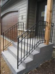 This rail type works well with cable railing kits. Exterior Step Railings Outdoor Stair Railing Aluminum Porch Railing Wrought Iron Porch Railings