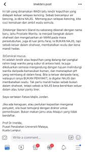 Madzi adalah air yang keluar dari kemaluan, air ini bening dan lengket. Ach On Twitter Disebabkan Ramai Keliru Disini Sy Nak Bagi Conclusion Keputihan Ni Terbahagi Kepada 1 Air Mani Keluar Ketika Klimaks Syahwat Tidak Najis Tapi Kene Mandi Wajib 2 Air Mazi