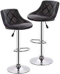 ★ ★ ★ ★ ★ (1) $224.25. Amazon Com Bar Stools Barstools Swivel Stool Height Adjustable Bar Chairs With Back Pu Leather Swivel Bar Stool Set Of 2 Kitchen Counter Stools Dining Chairs Furniture Decor