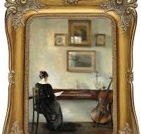 SIKOO 4 x 6 Vintage Picture Frame Antique Ornate Photo Frame Tabletop and  Wall Hanging with High Definition Glass Front for Home Decor, Retro Photo  ...