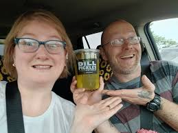 Now this is a big dill. Pickles bucket from Jimmy John's! DILL PICKLES KEEP  CHILLES TENA eRa