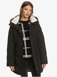 En matière 100 % recyclée tailles : Ellie Doudoune Longue Impermeable Pour Femme Erjjk03372 Roxy