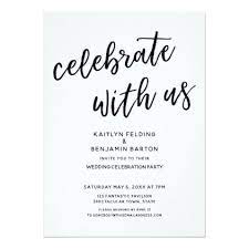 Celebrate With Us Casual Modern Wedding Party Invitation Zazzle Com Wedding Party Invites Wedding Party Cards Wedding Reception Invitations