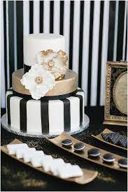 Color Inspiration Modern Black On White Wedding Ideas Modwedding Gold Wedding Cake Black And White Wedding Cake Gold Cake